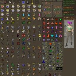Full Access | 1813 Total Skill | 257 Quest Points | 99 STR | 99 Range | 99 Magic | INFERNAL Cape | Pet Chaos Elemental | Tangleroot | Hellpuppy | All Prayers 0